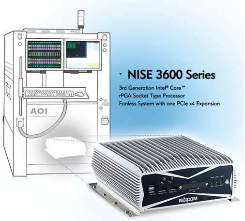 新漢無風扇工控機NISE 3600 基于第三代Intel Core處理器的工業計算革新